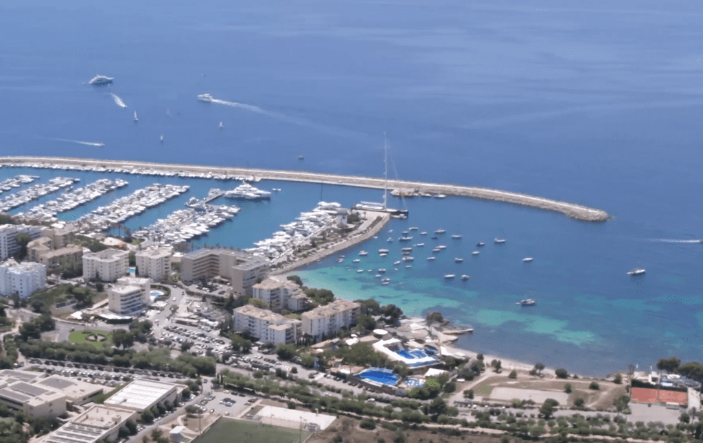 Puerto Portals Mallorca Hafen Drone Panorama