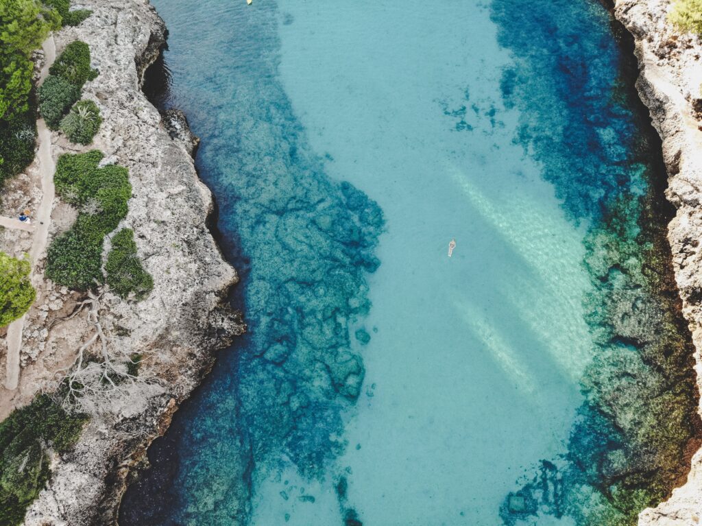 Strand Mallorca Traumhafter Anblick aus der Luft