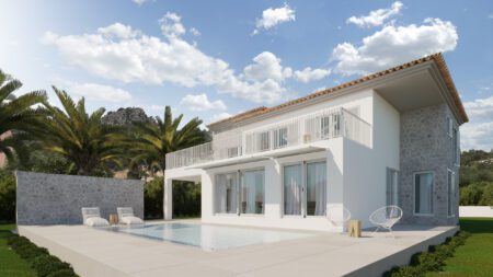 Luxusvilla und Fincain Port Andratx kaufen Render 1