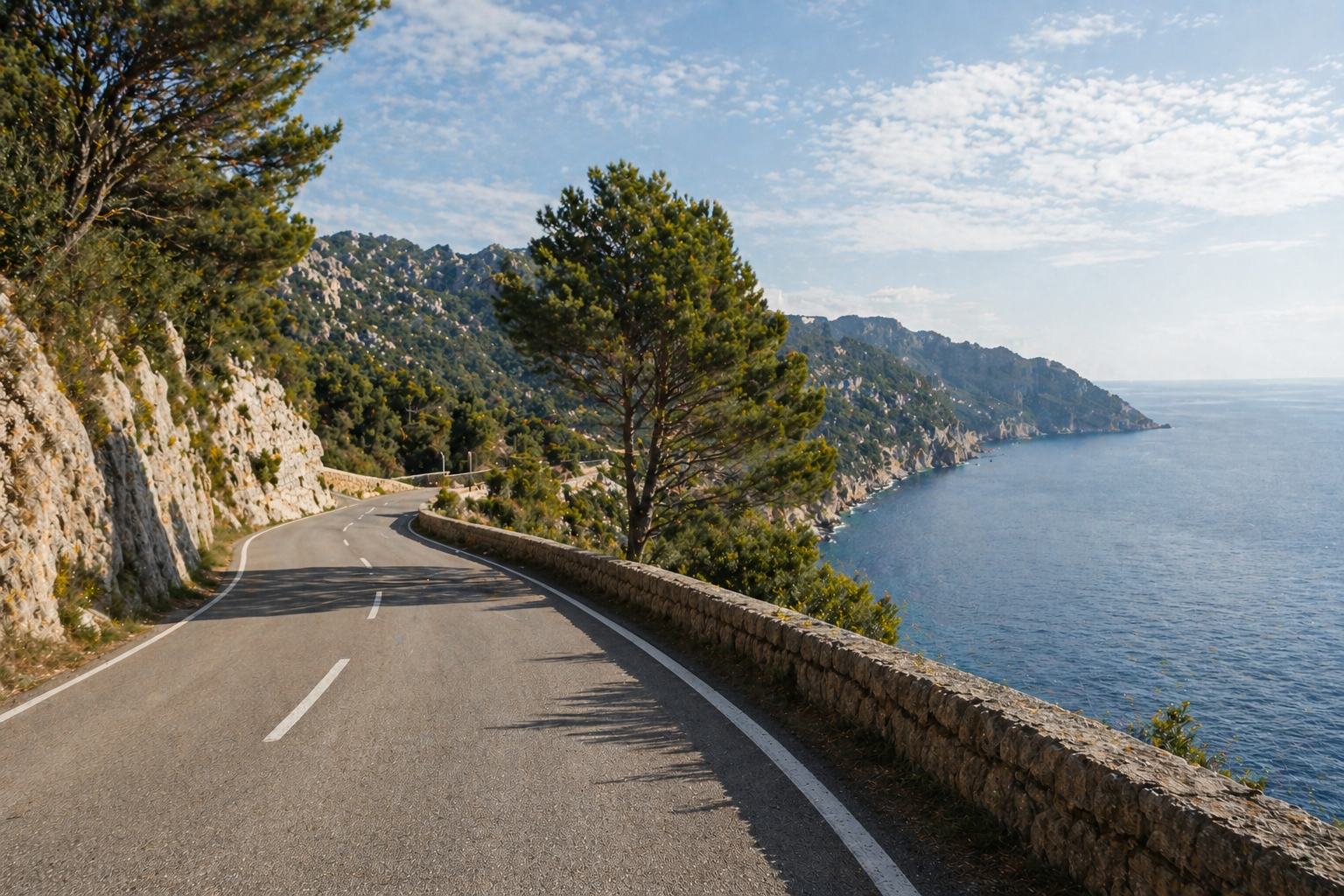 Away from the well-trodden paths, Mallorca reveals a tranquil, almost meditative side. Empty streets, the sound of the sea, and the warm sunlight create an atmosphere that conveys both deceleration and freedom.
