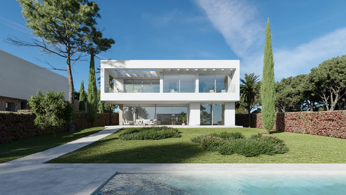 Luxusvilla in Sol de Mallorca neubau mit Pool kaufen 5