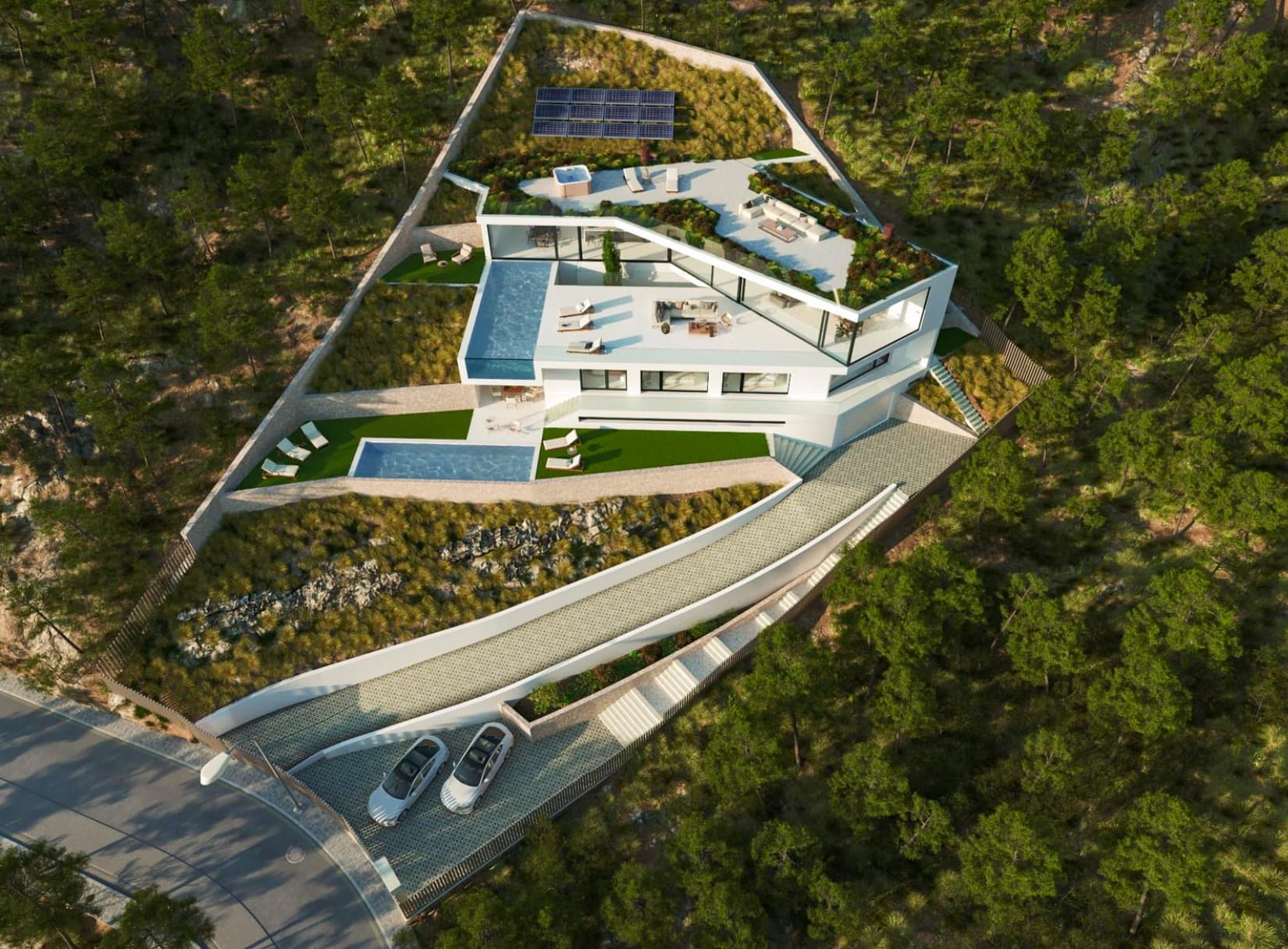 Moderne Villa in Costa den Blanes mit Meerblick Projekt.42.43