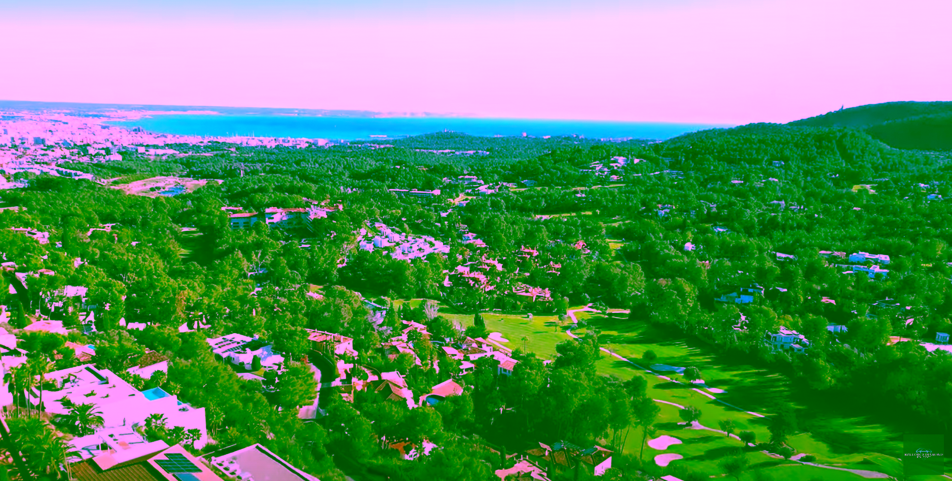 Son Vida Blick auf das Meer Mallorca