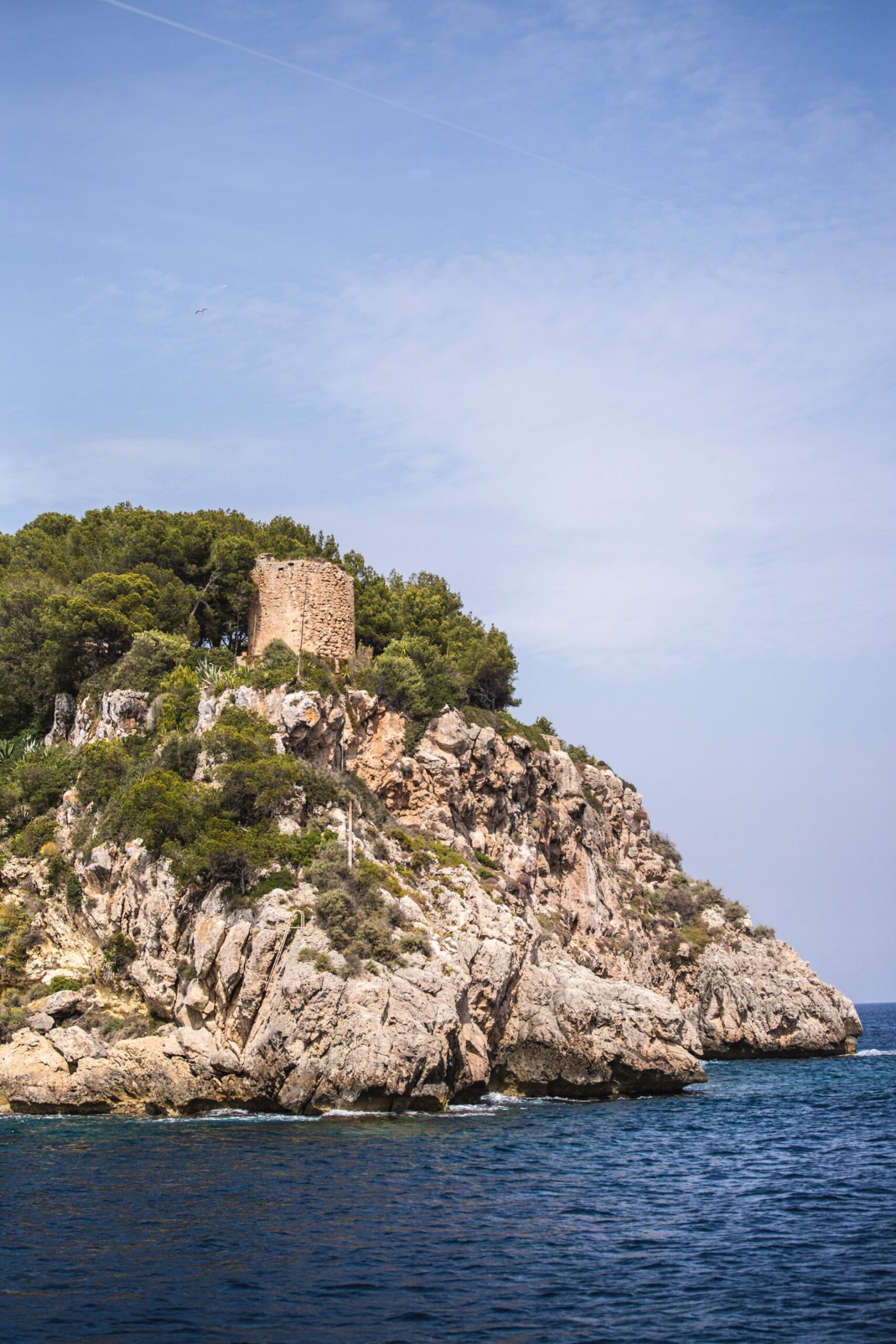 Panorama del paisaje del sureste de Mallorca