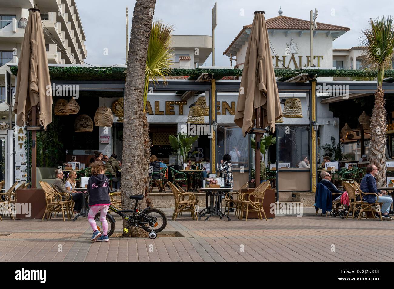 cafeteria playa palma de mallorca frühstücken am meer